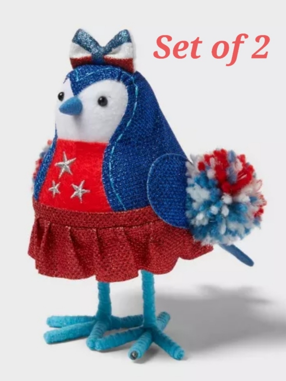 Set of 2 Decorative bird